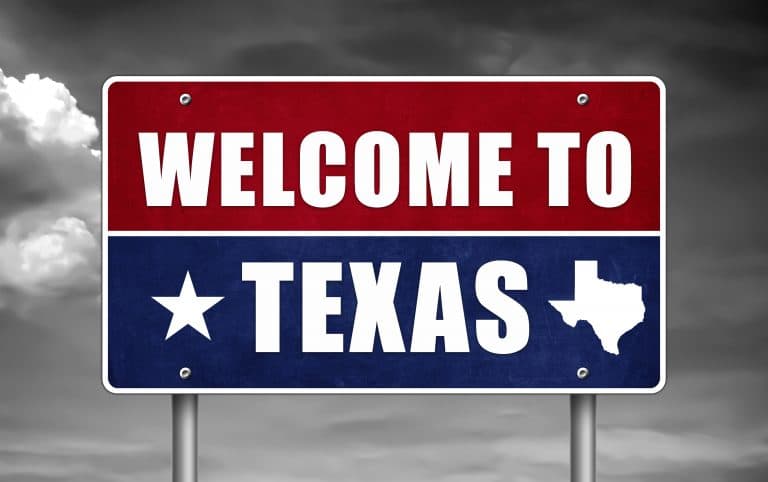 Welcome to Texas sign