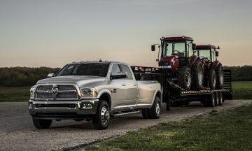 hotshot truck with traсtors