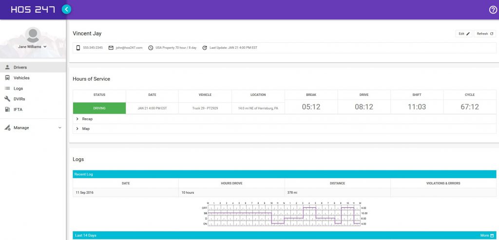 hos247 eld software