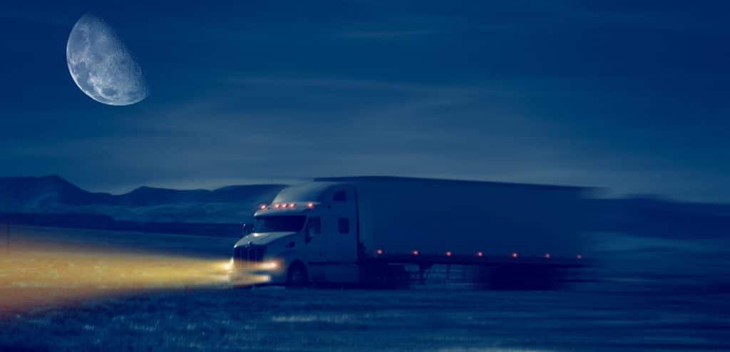 truck at night