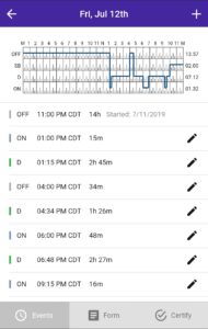 HOS247 driving log app