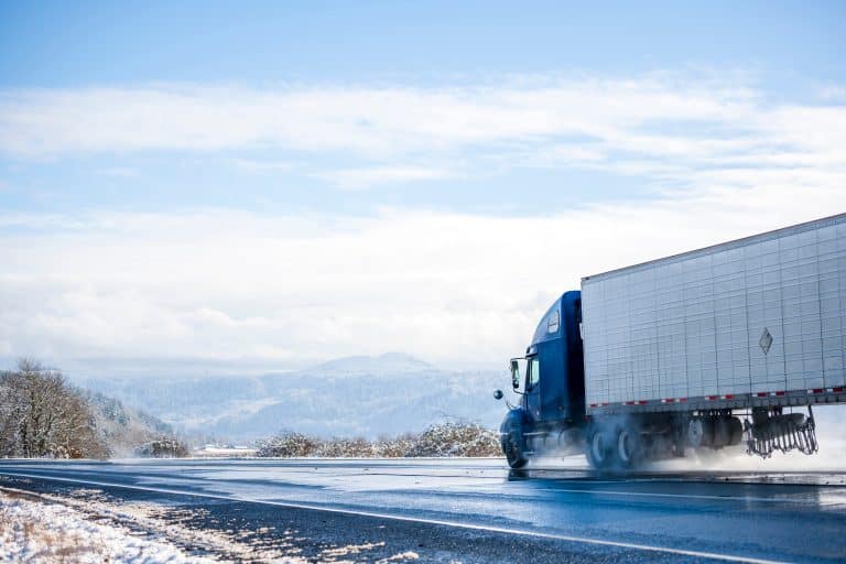 truck on road