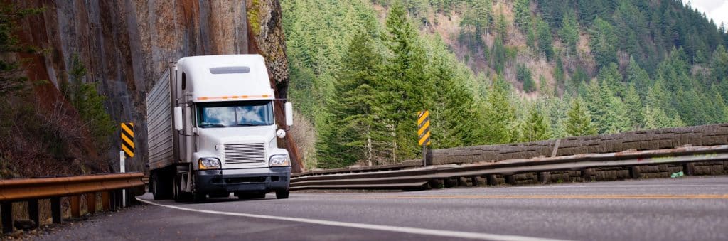 truck on road