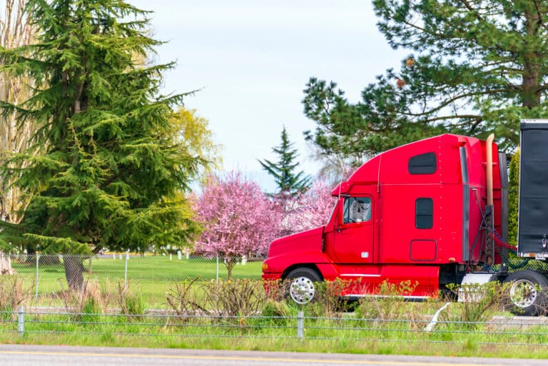 truck in spring