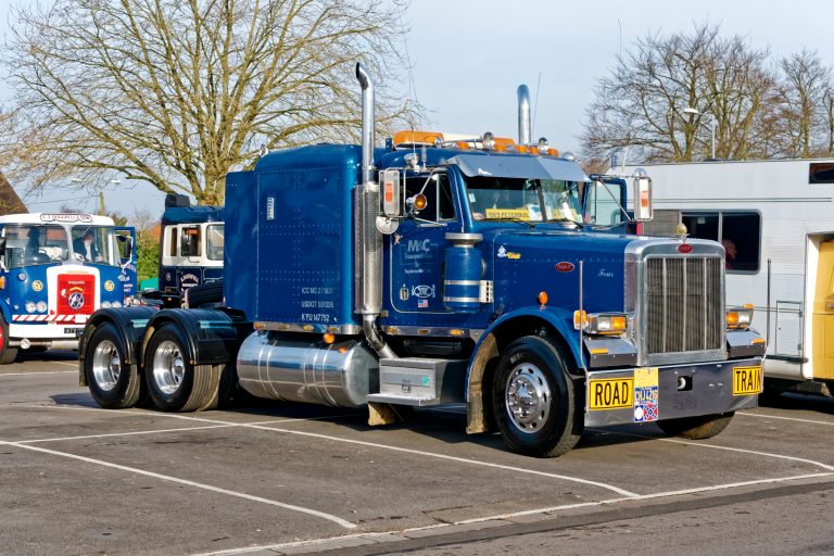 big truck on parking