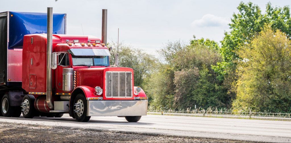 red american big rig