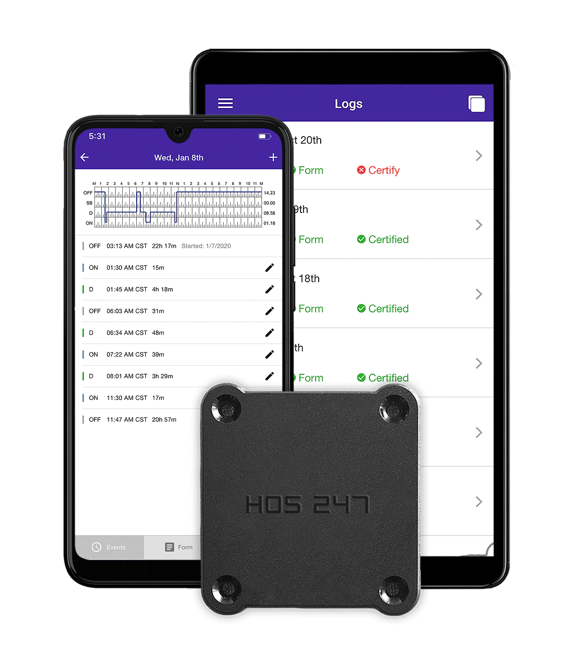 HOS247 digital log book