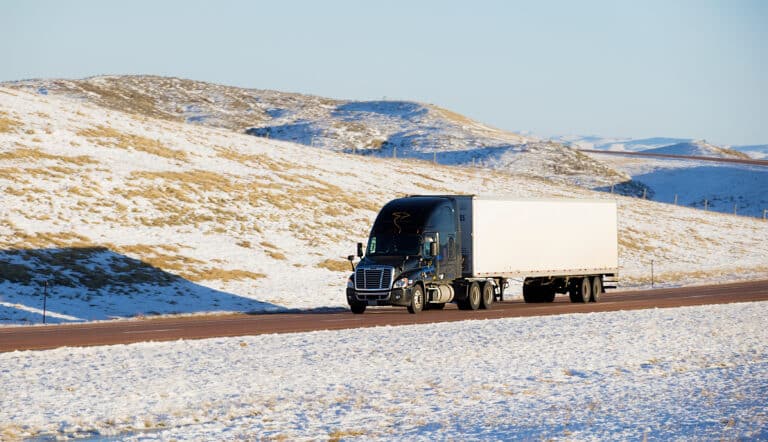 Semi-truck in Montana