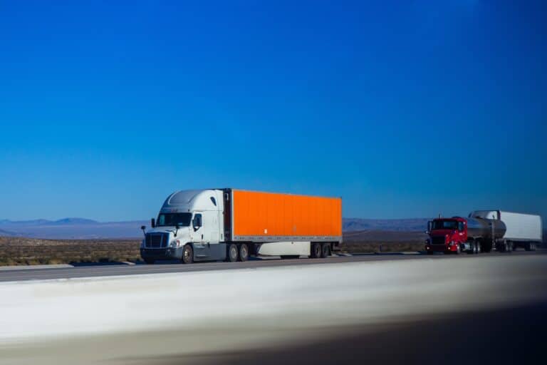 orange truck