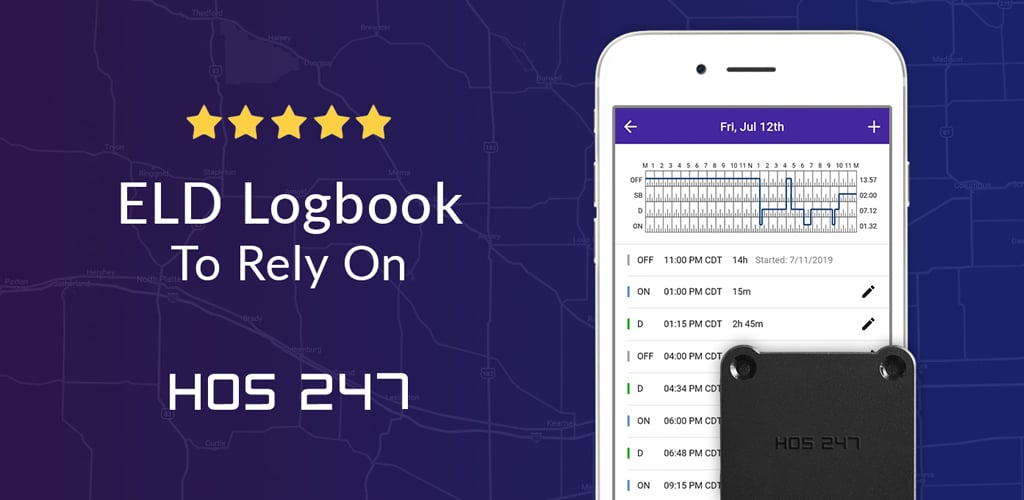 ELD App: Top ELD Logbook App, Hours of Service Drive ELD Phone App