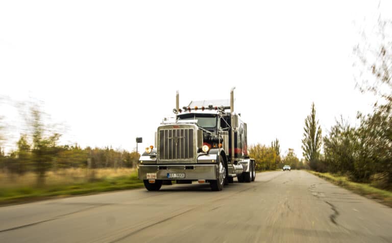 Big truck on road