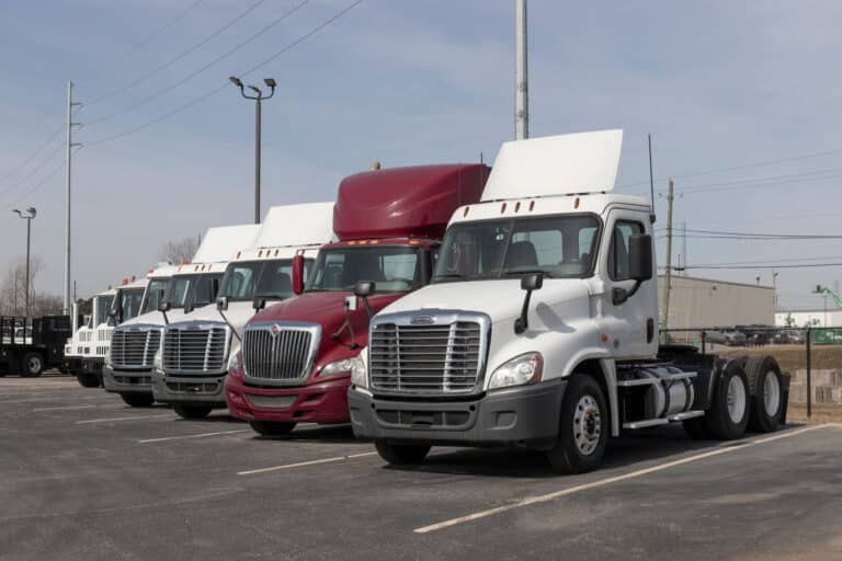 Fleet of trucks