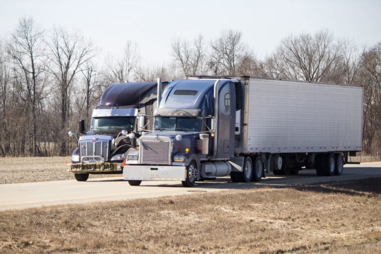 Big semi-trucks