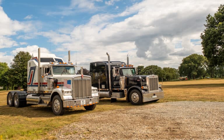 Big rigs parked