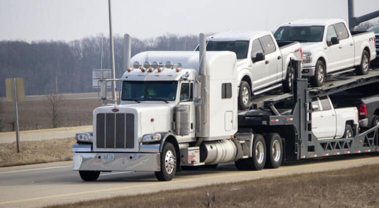 Big rig carrying pick ups