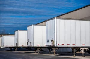 Trailers on parking lot