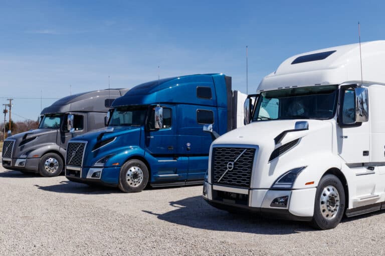 Trucks Lined up for Sale