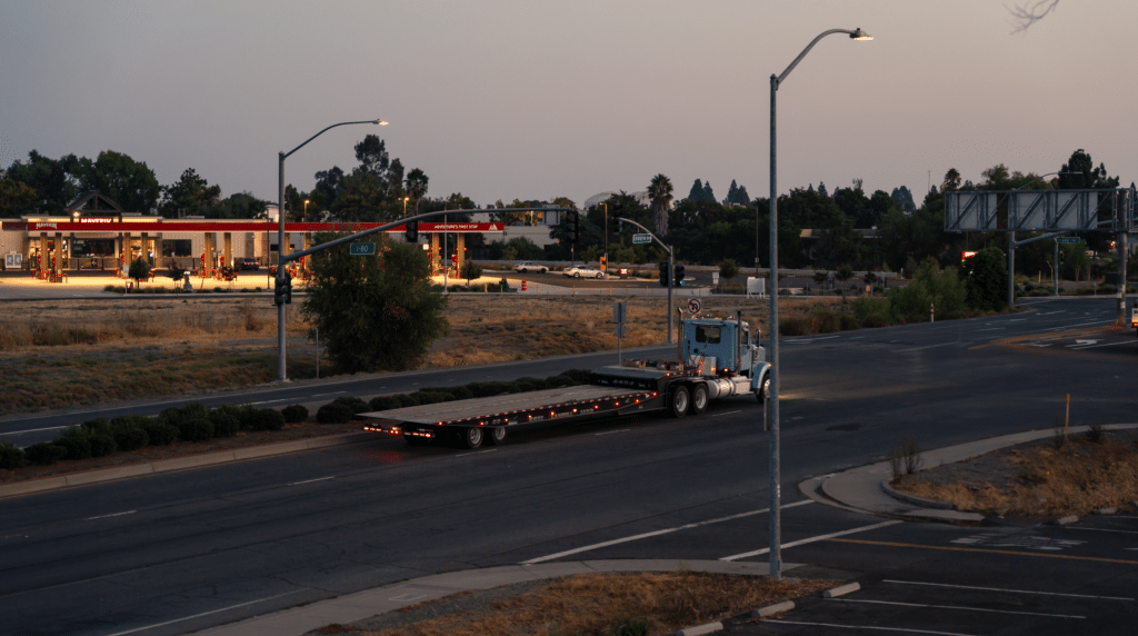 cargo truck on road