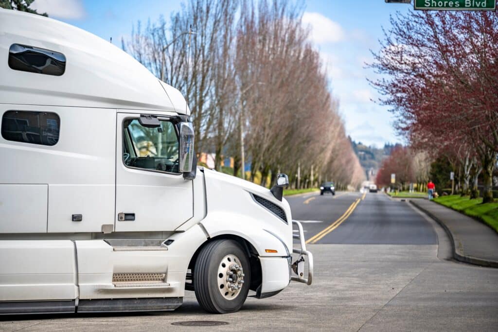 white big rig