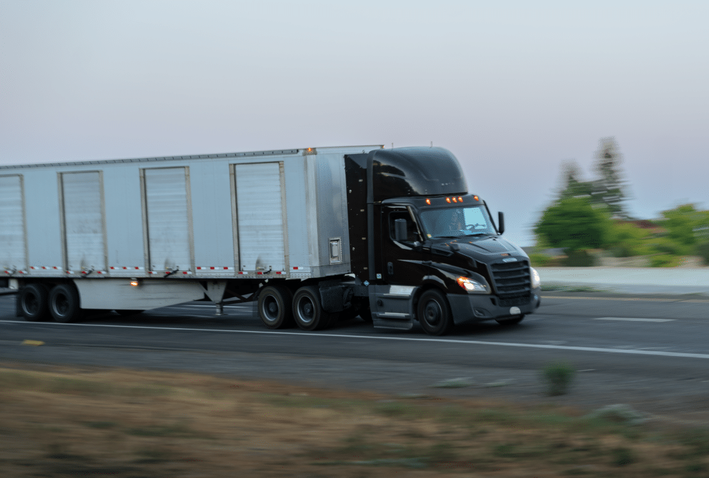 Big rig team driving