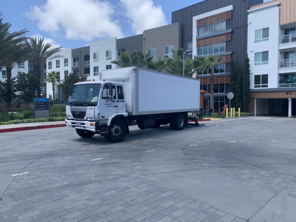 Truck with GPS system