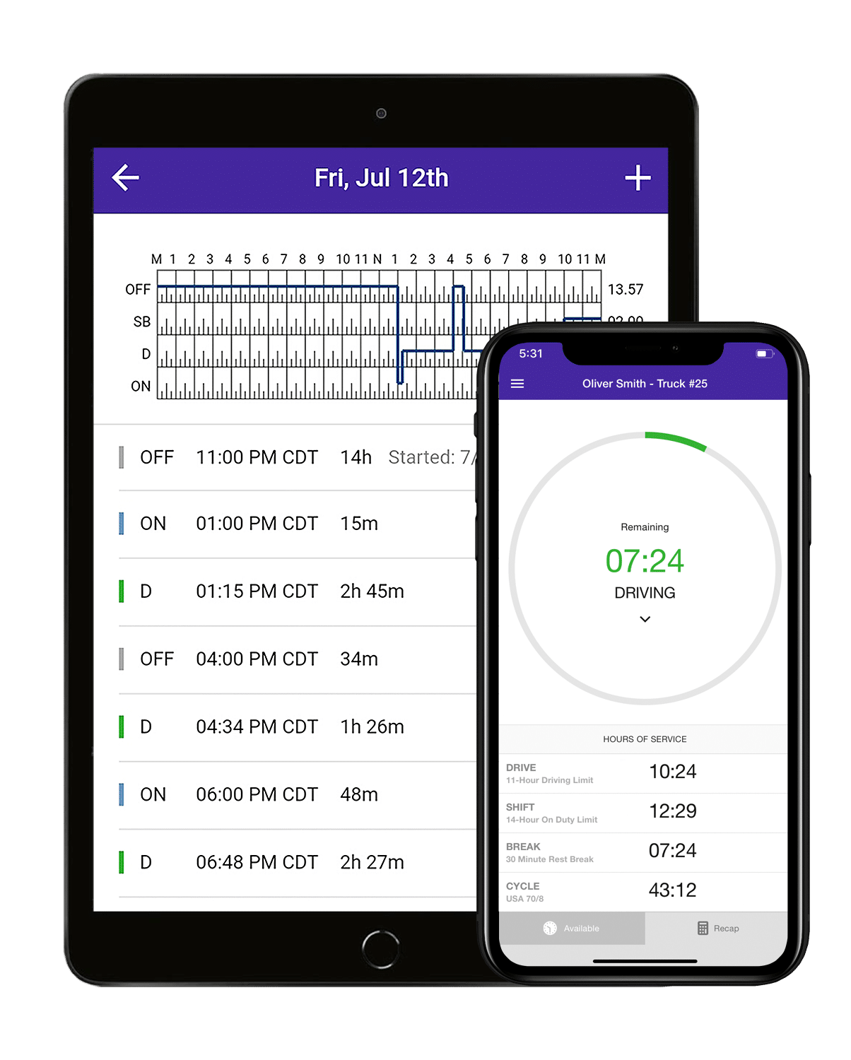 HOS247 truck eld app