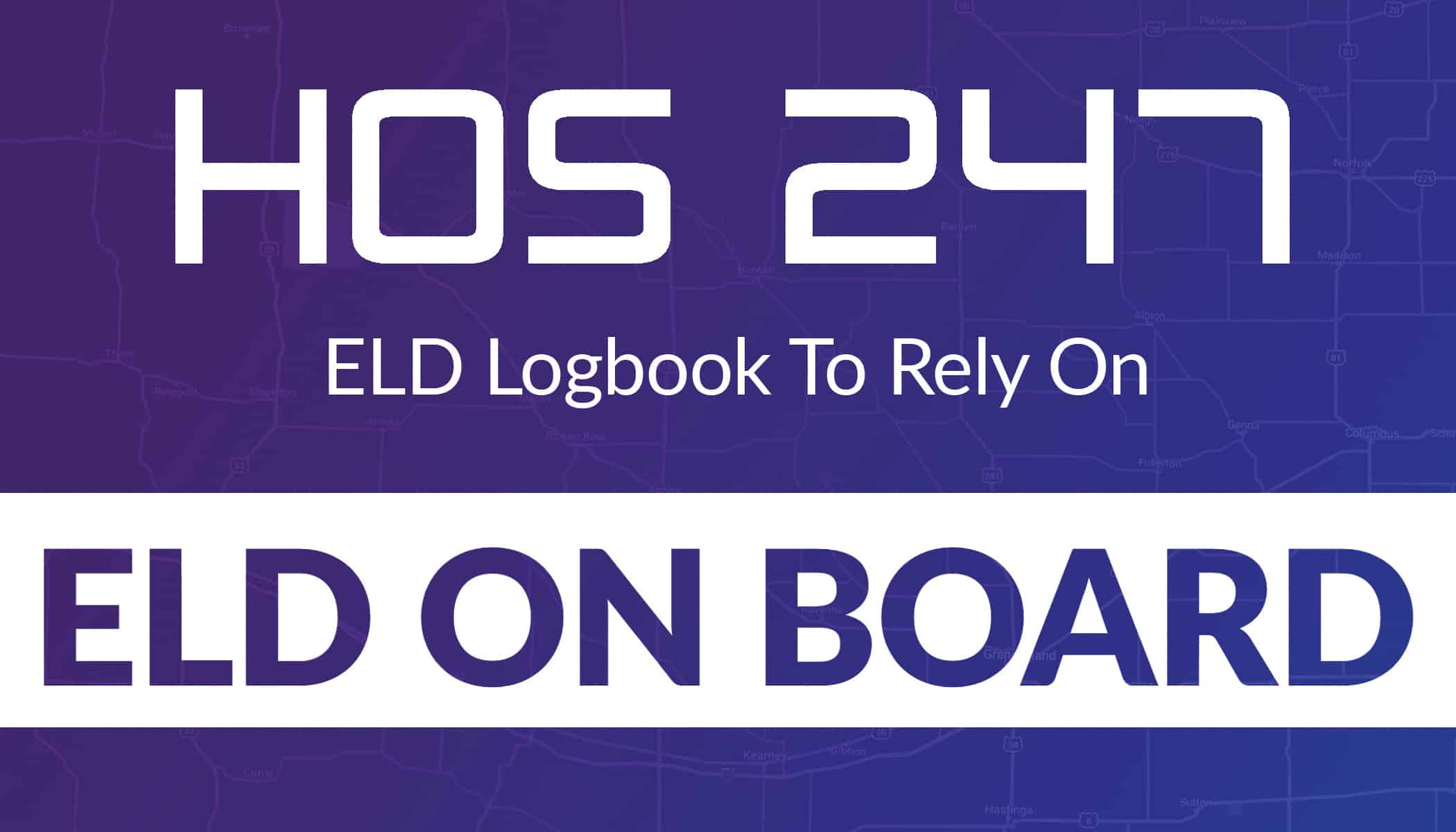Rely on HOS247 trucker ELD logbook