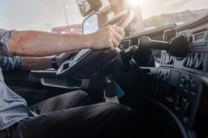 CDL driver in truck