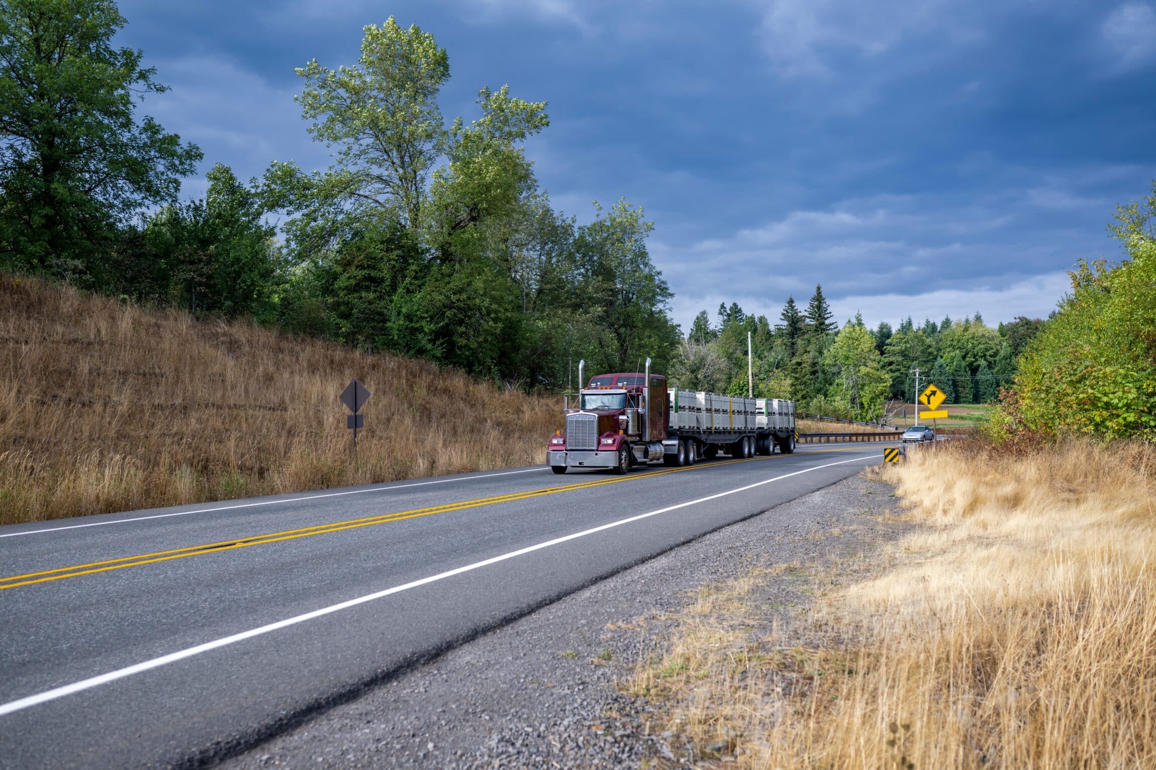 big rig on the road