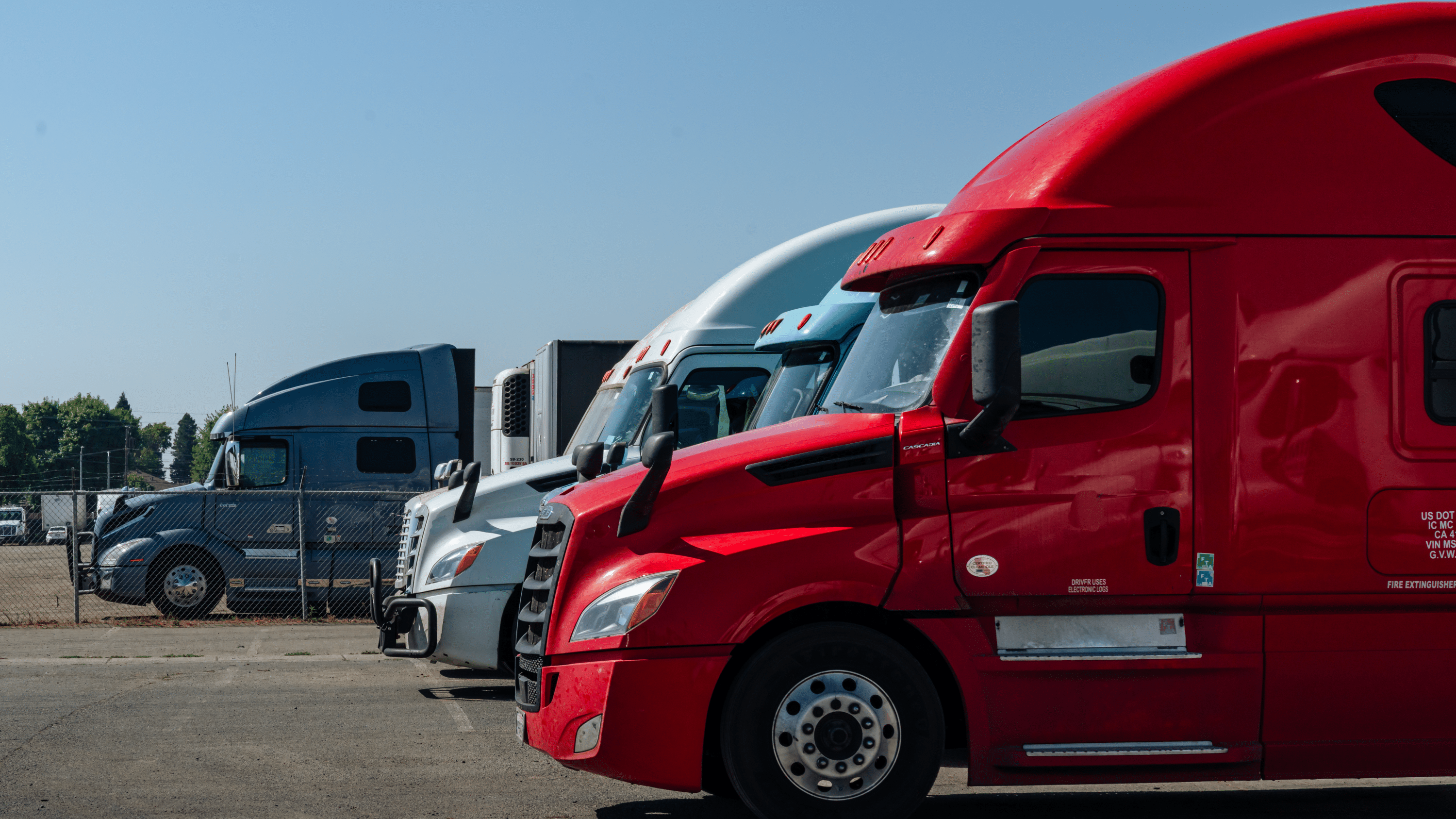 trucks on parking