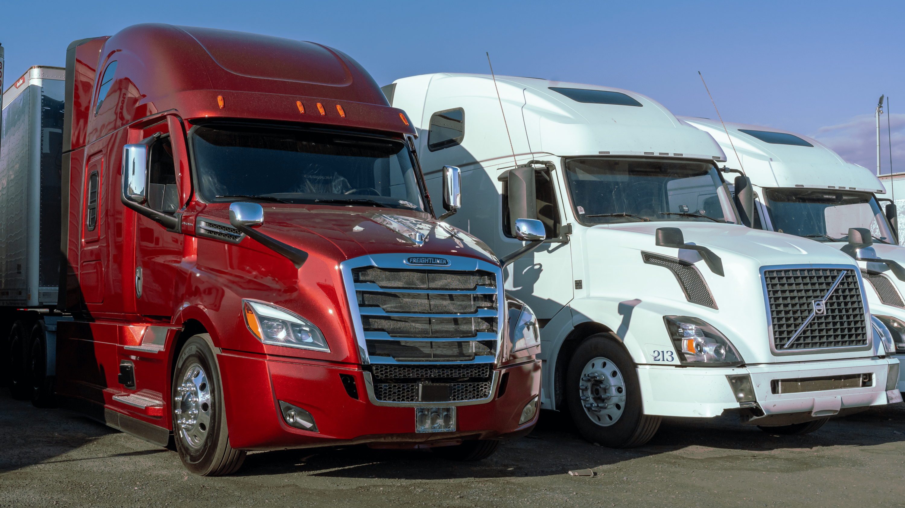 trucks on parking