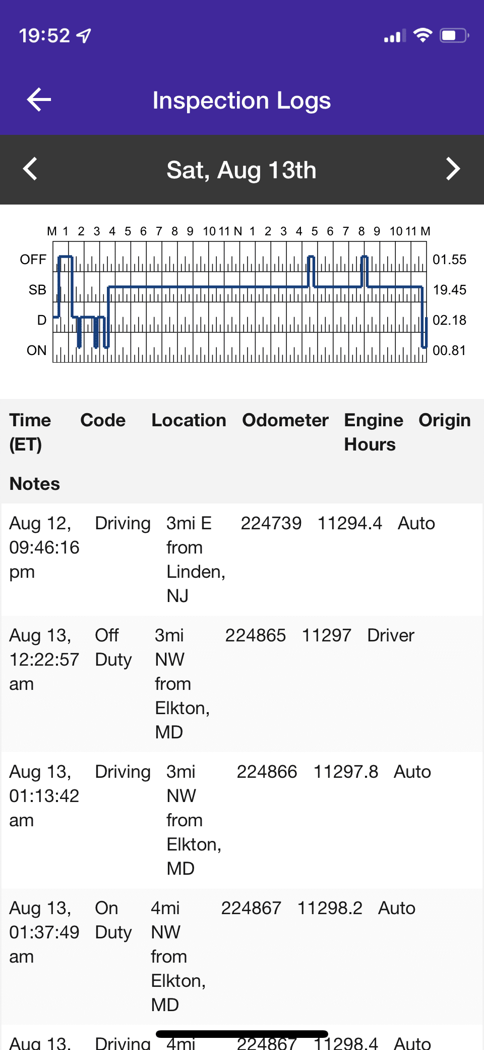 HOS247 app to track commercial driver driving hours