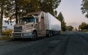 box truck on road