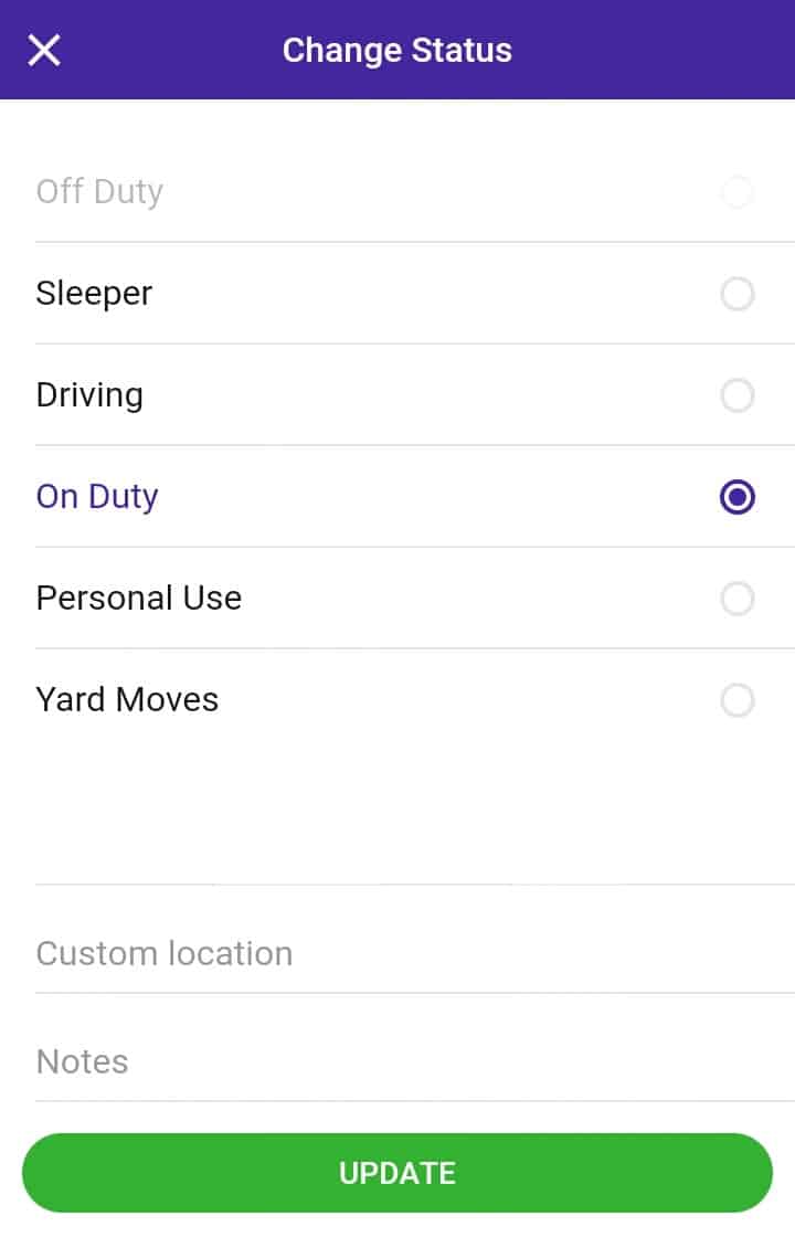 commercial driver hours of service logbook