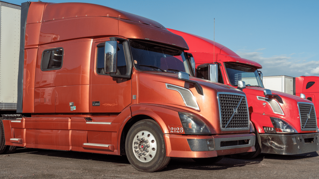 cab of semi truck