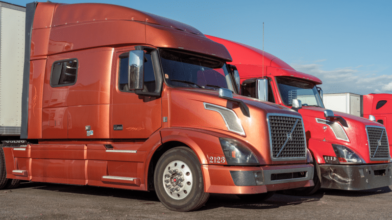 cab of semi truck